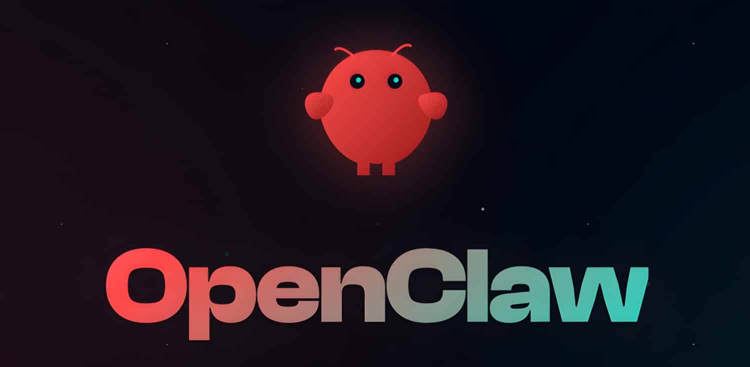 Banner von OpenClaw mit Farbverlauf