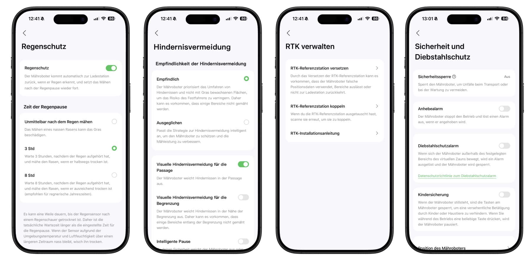 Roborock-App für Mähroboter