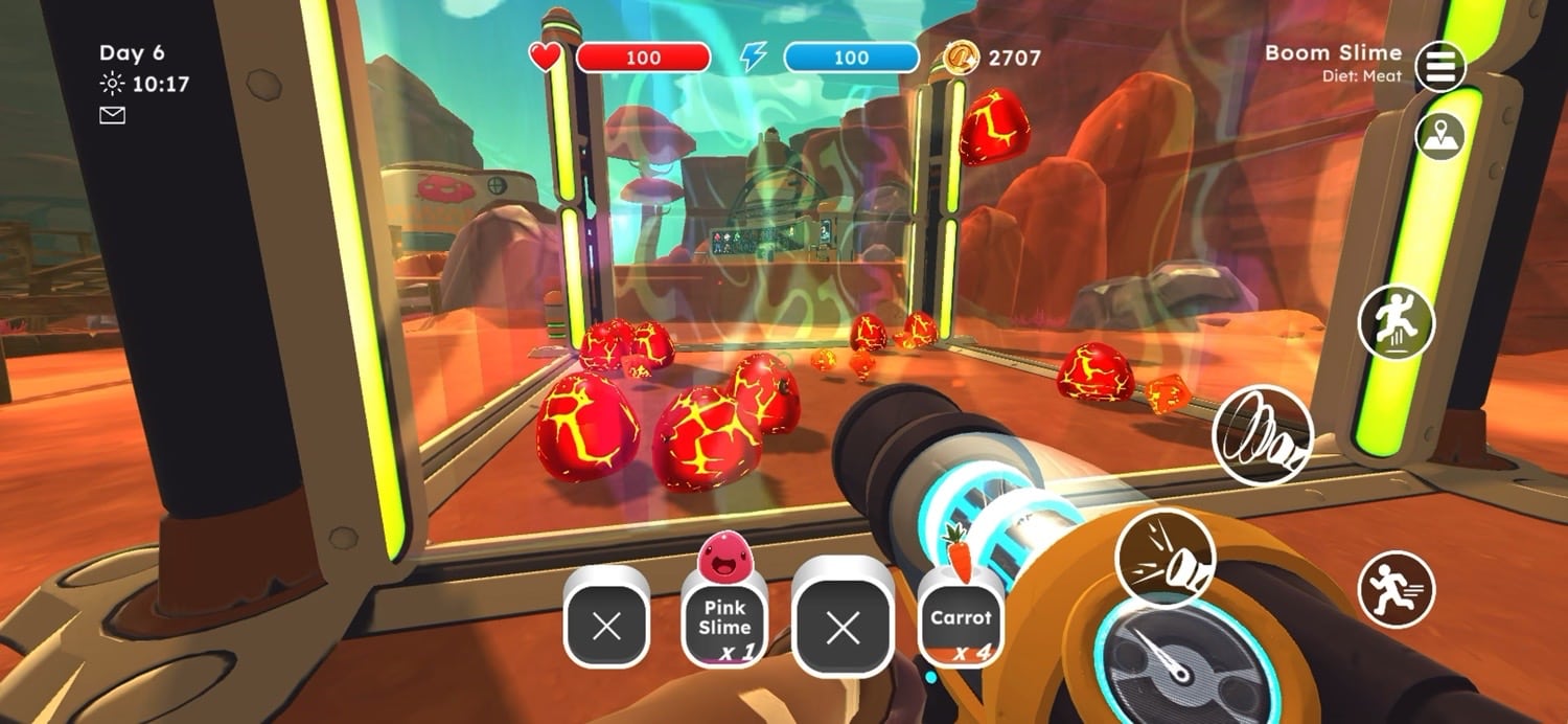 iPhone-Screenshot aus Slime Rancher
