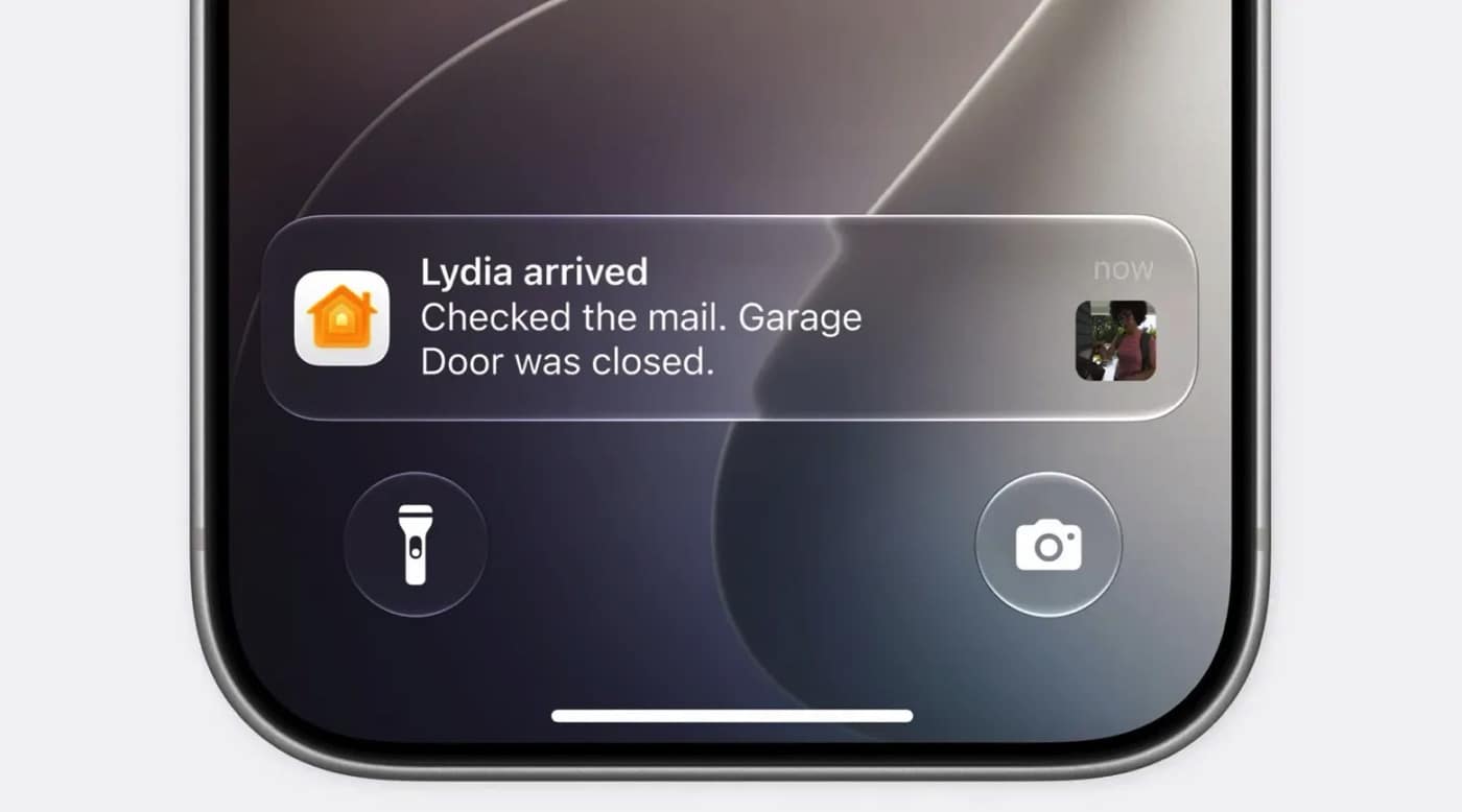 Push-Nachricht von Apple Home