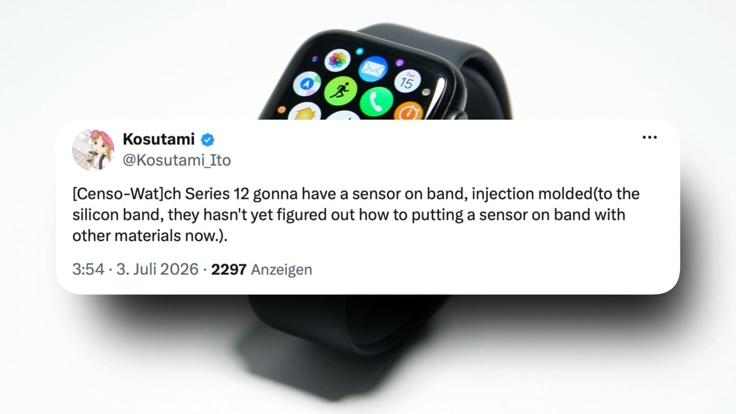 X-Beitrag von Kosutami zur Apple Watch 12