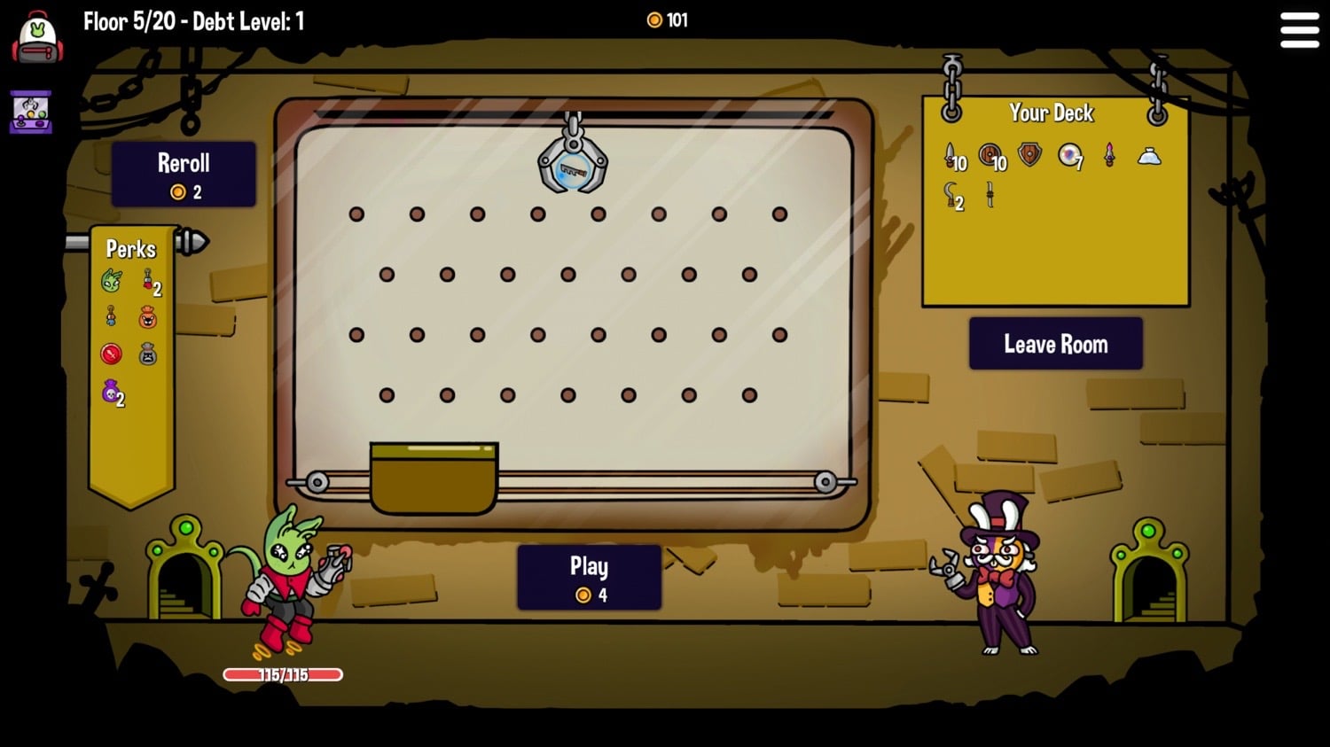 Screenshot aus Dungeon Clawler+