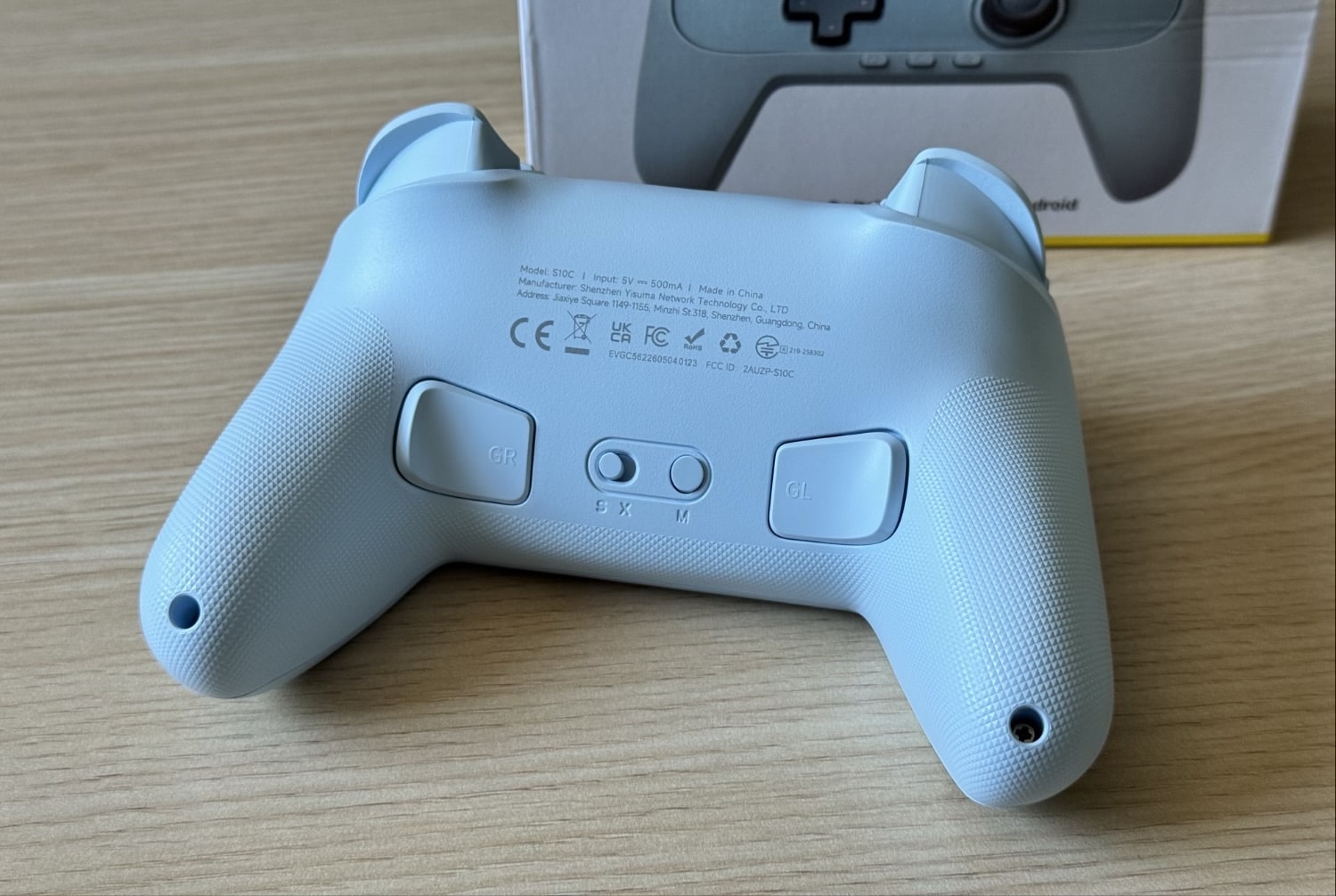 Rückseite des EasySMX S10 Lite