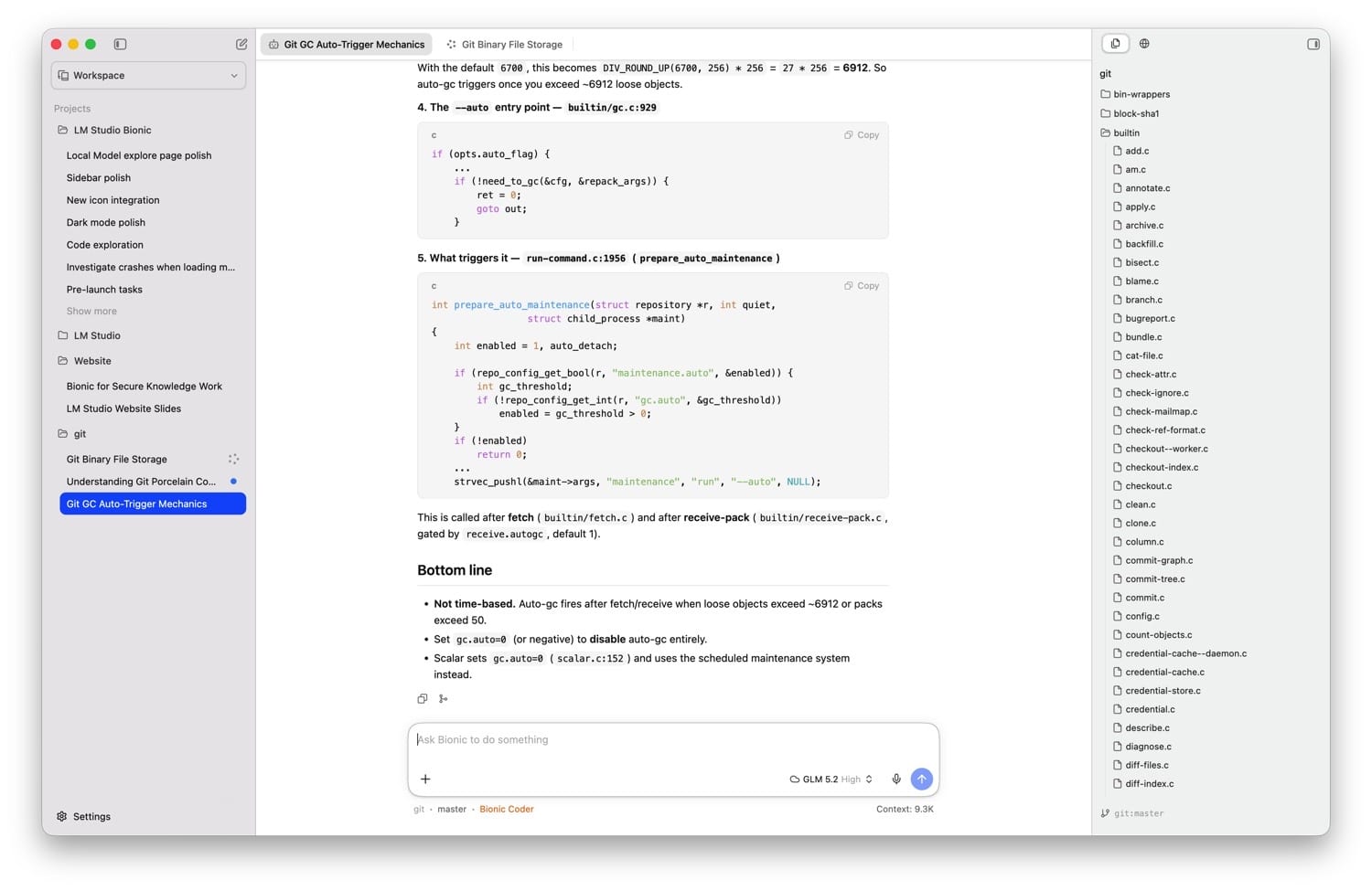 LM Studio Bionic auf einem Mac