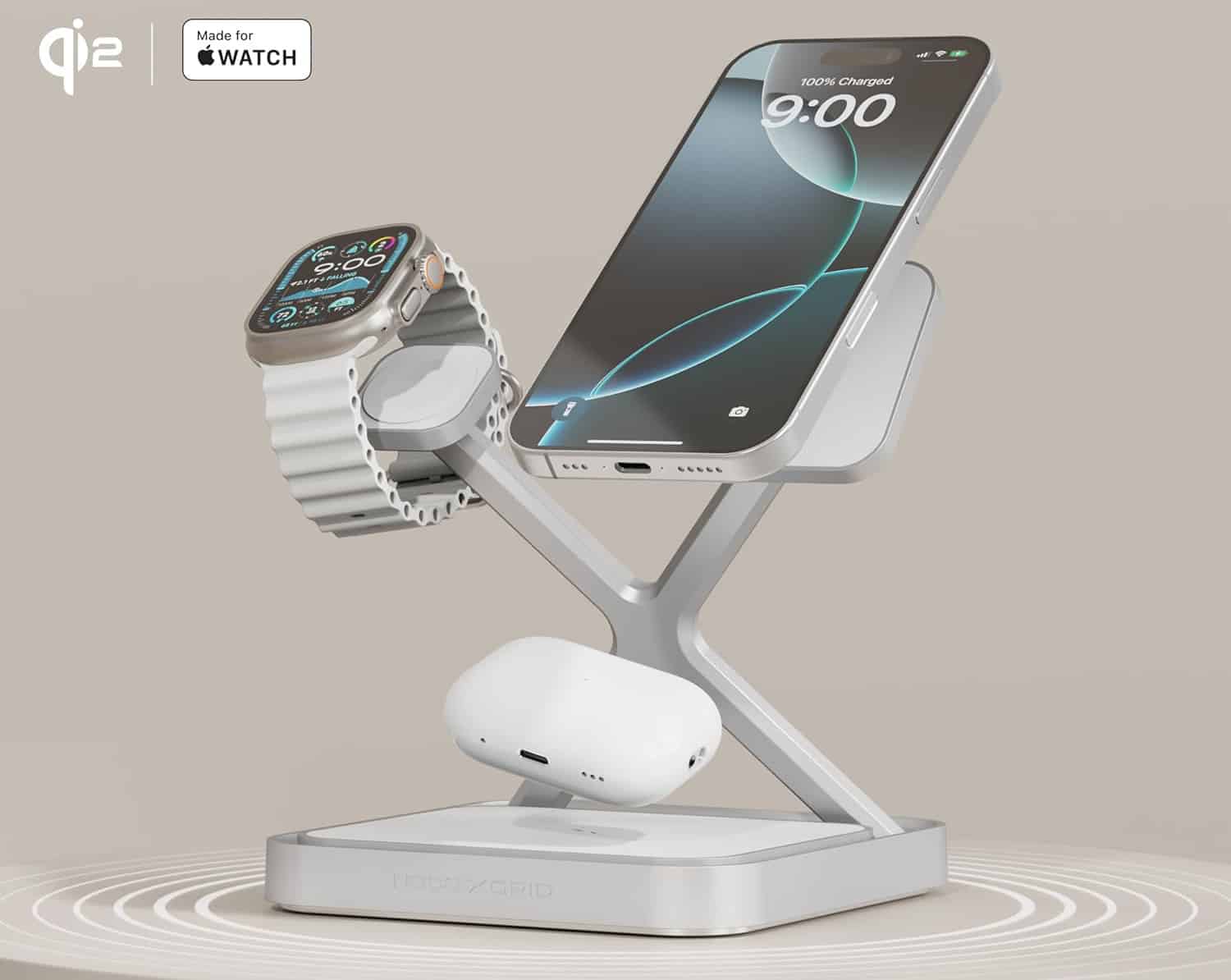 NOCO XGrid XDS3 Ladestation mit aufgelegten Geräten
