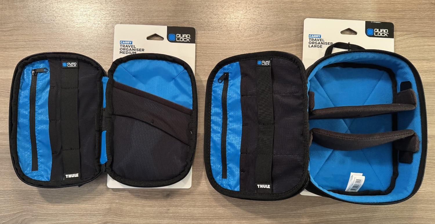 Geöffnete Travel Organiser von QuadLock