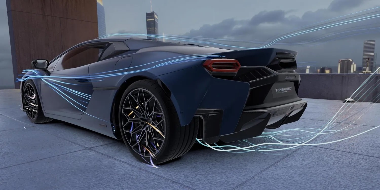 Ein Lamborghini in der Apple Vision Pro App