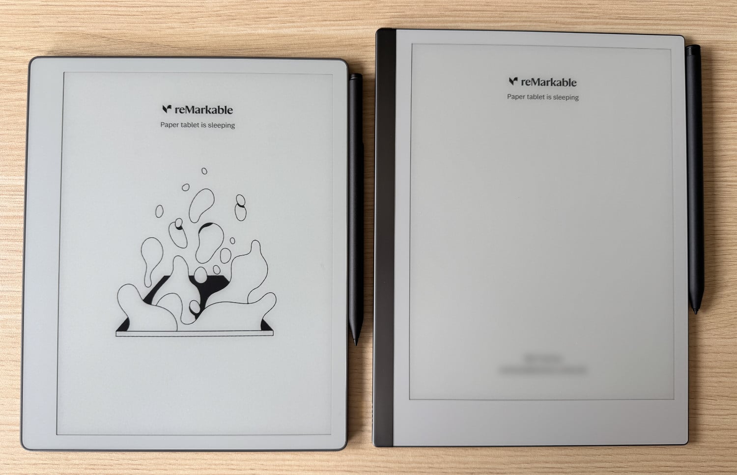 Größenvergleich vom reMarkable Paper Pure zum reMarkable 2