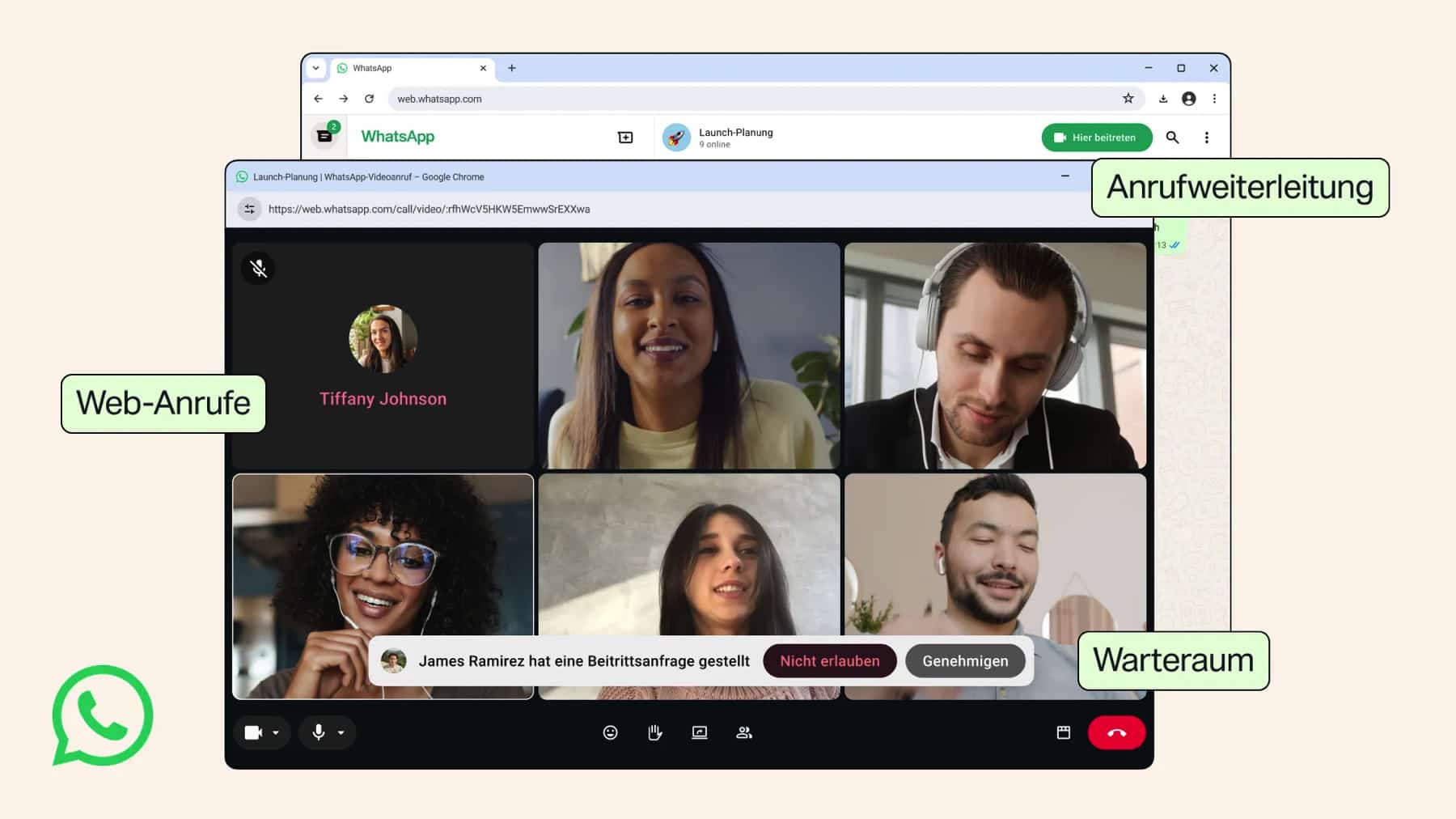 Neue Anruf-Funktionen in WhatsApp Web