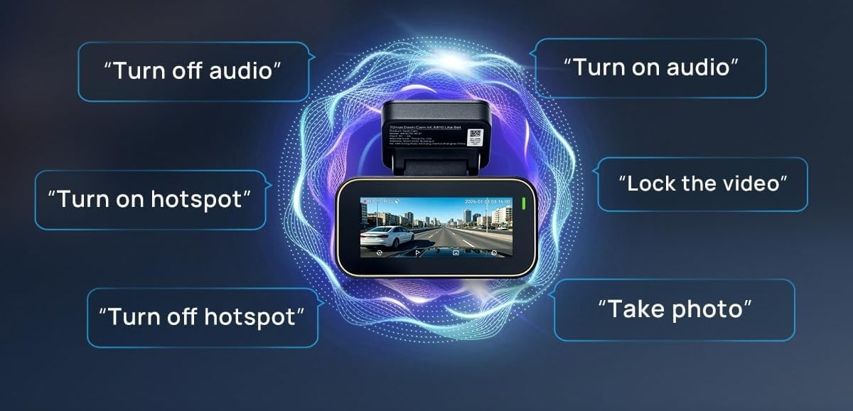 70mai 4K Dash Cam A810 Lite