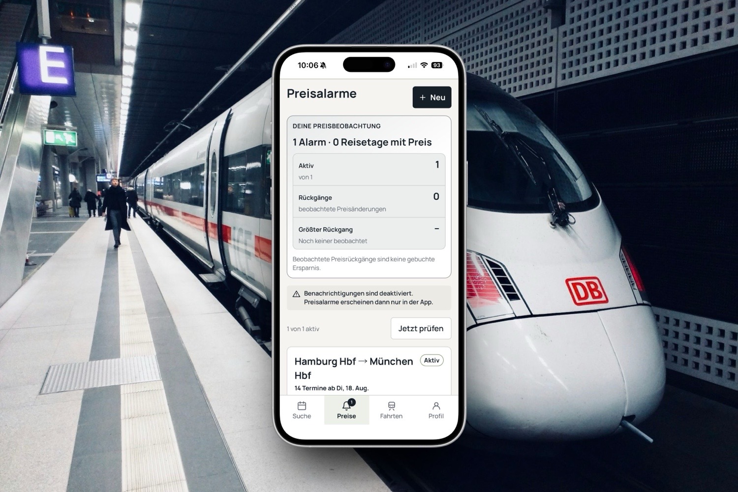<span class="entry-title-primary">Bahnsparer: Neue iOS-App zeigt Bahnpreise vier Wochen im Voraus</span> <span class="entry-subtitle">Fahrzeit, erwartete Auslastung, Umstiegsrisiko und mehr integriert</span>