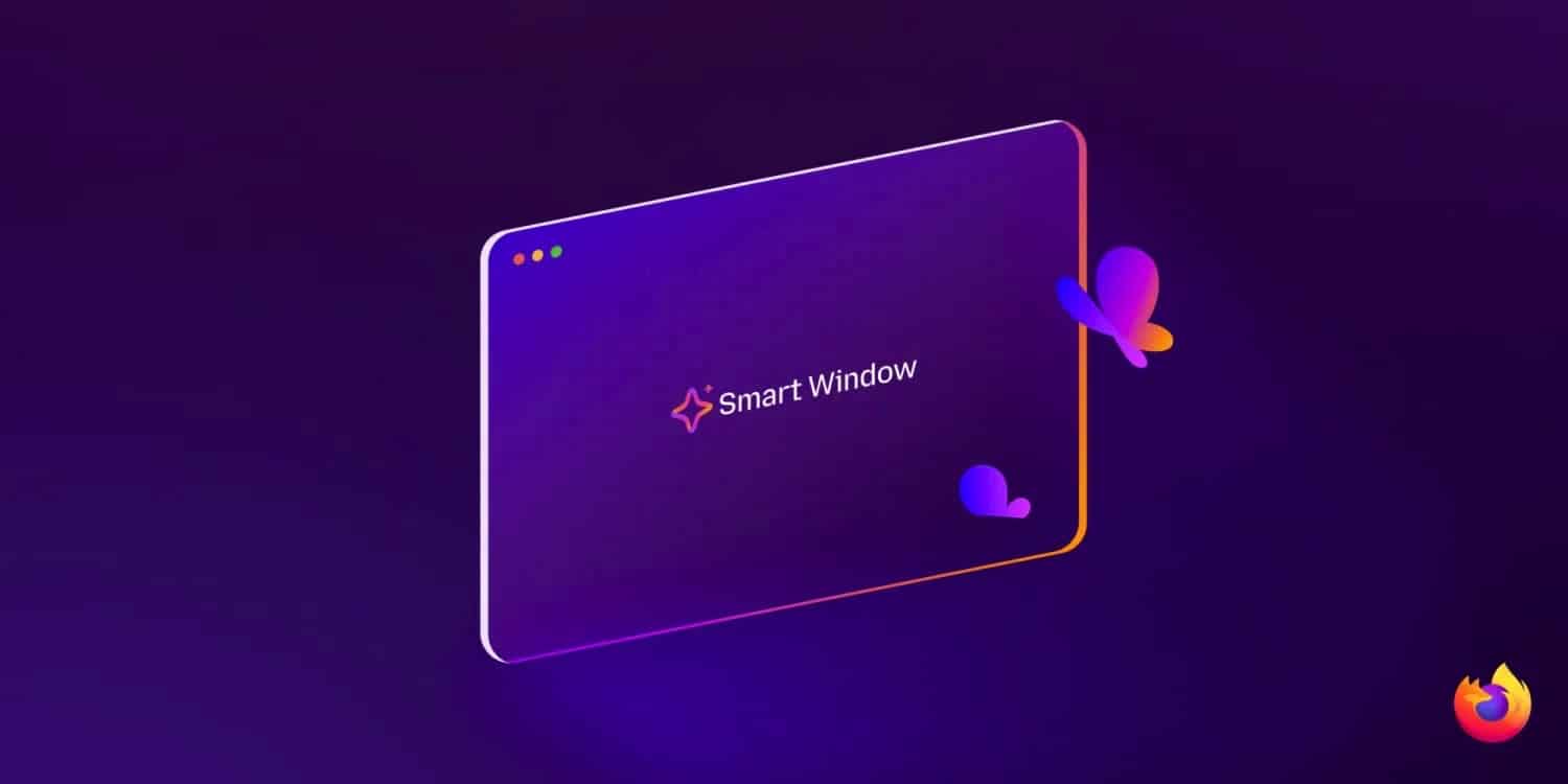 3D-Banner von Mozilla zur Firefox Smart Window-Funktion