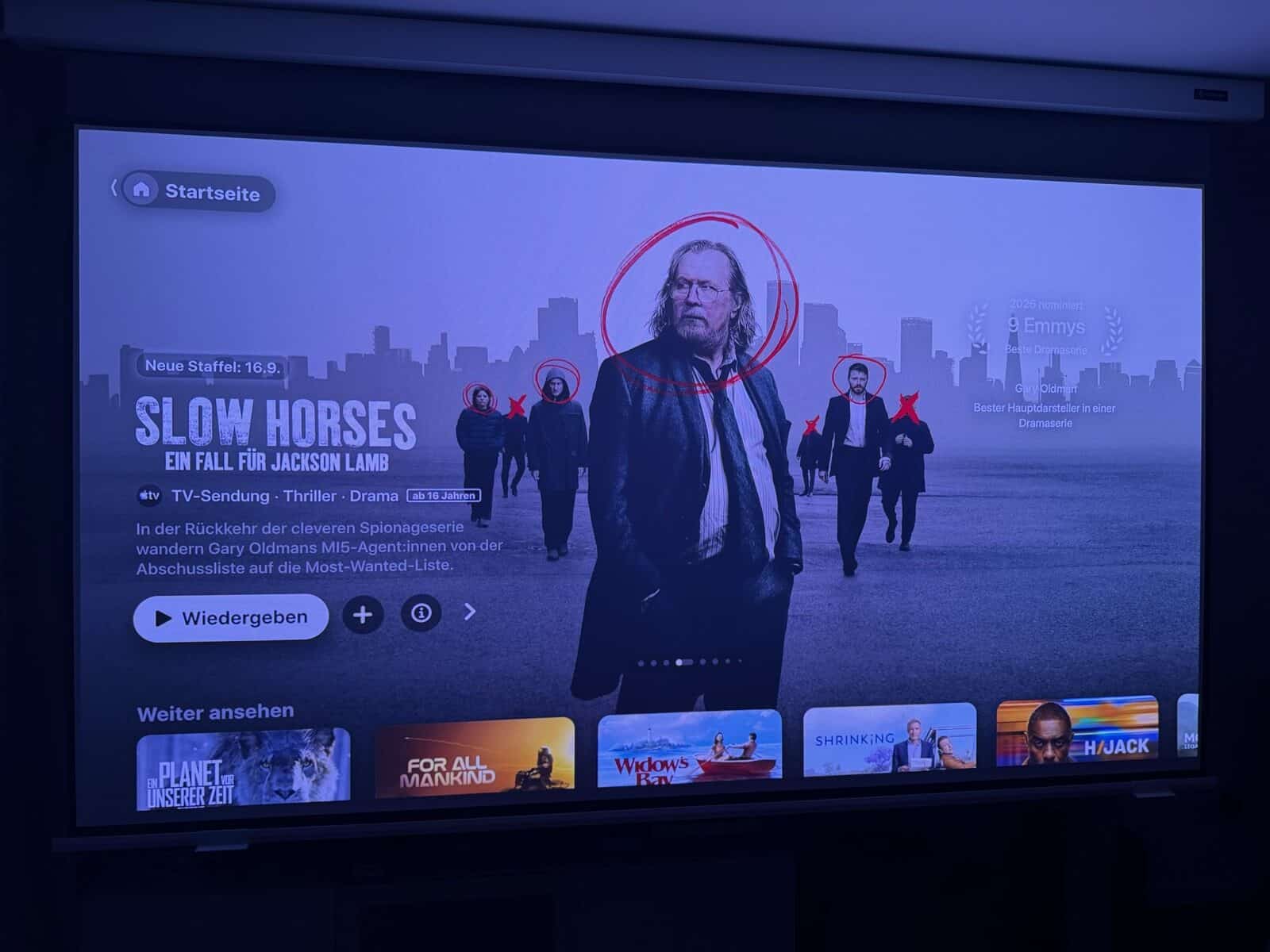 JMGO N1S 4K auf 120 Zoll Leinwand.