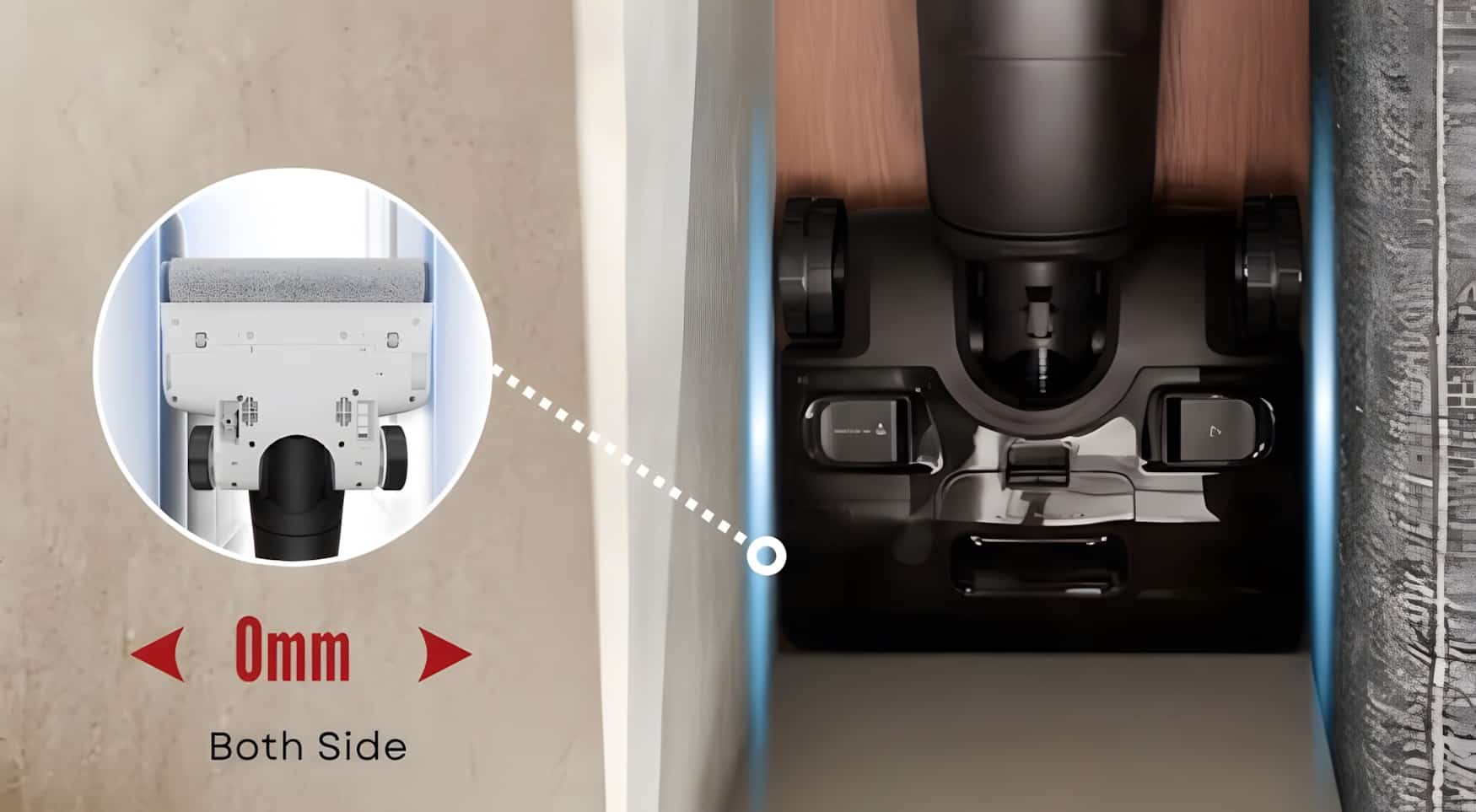 Roborock F25 Pro Turbo reinigt bis zum Rand