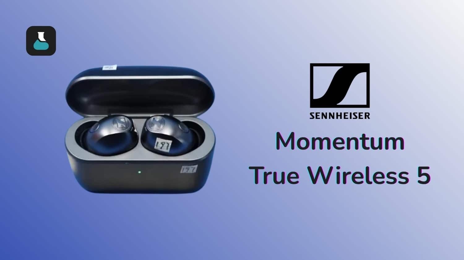 Schwarzes Sennheiser-Icon mit weißem Logo