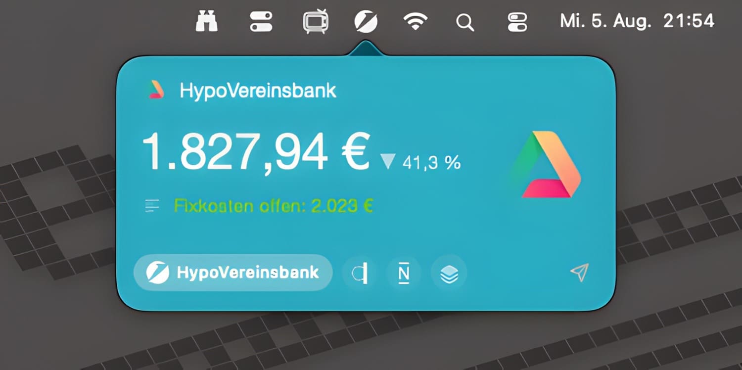 Simplebanking 2.0.2 mit einem türkisblauen appgefahren-Design