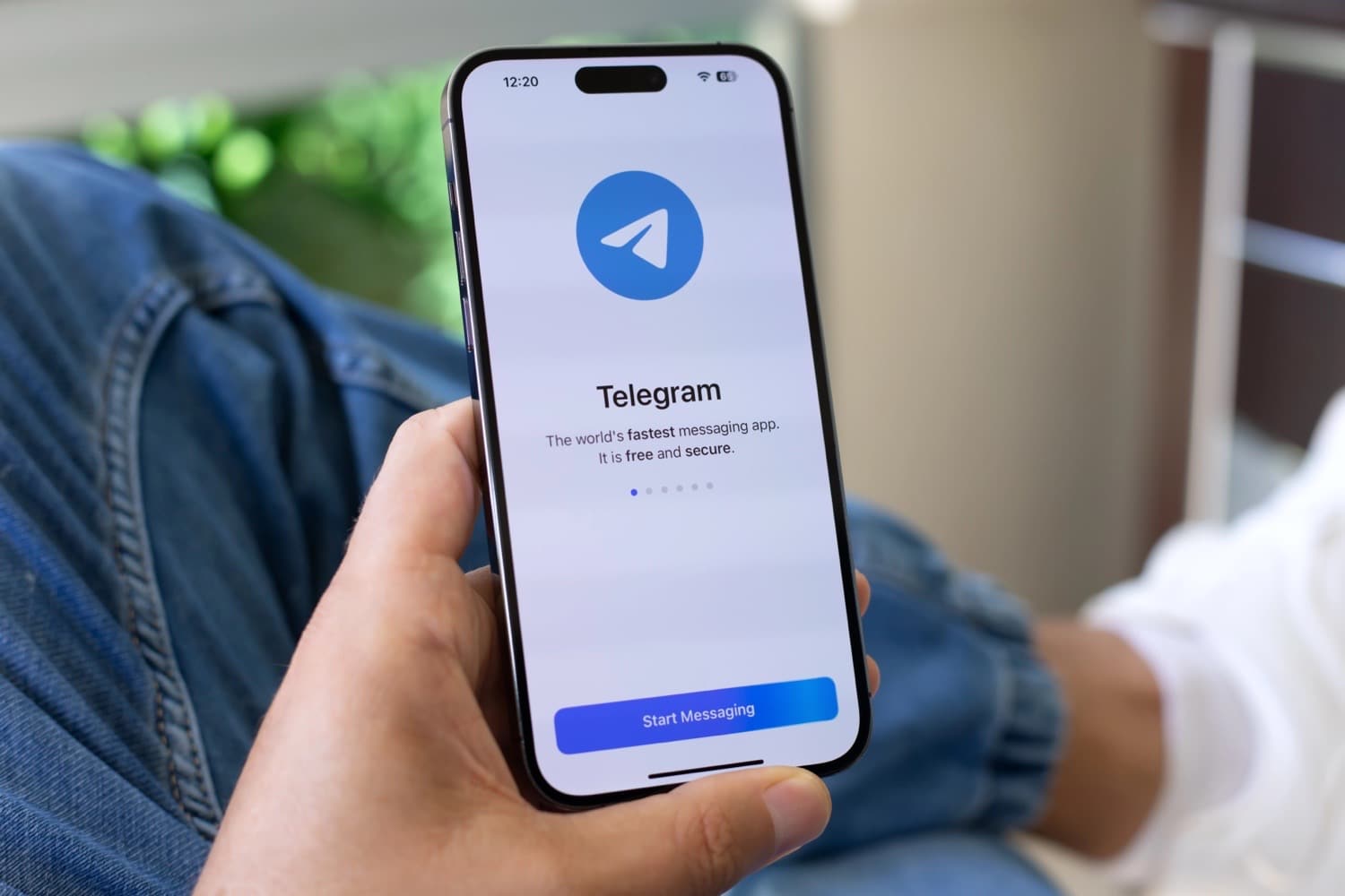 iOS-Icon des Messengers Telegram
