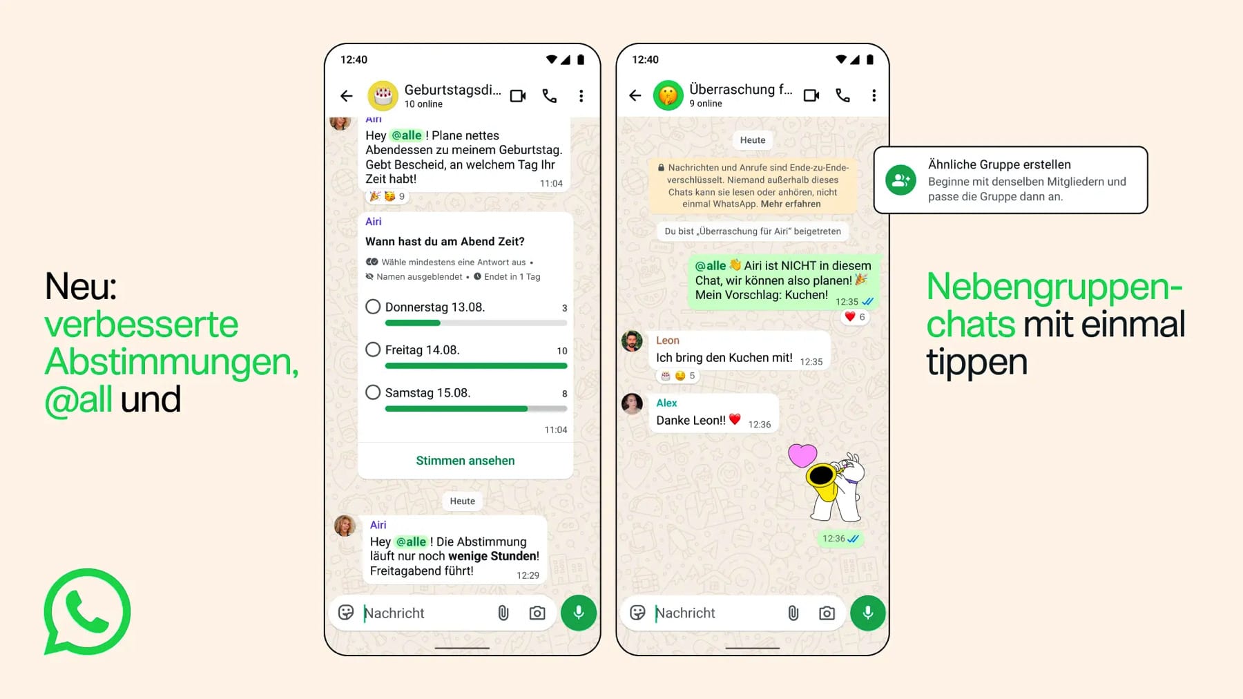 WhatsApp Gruppenchats