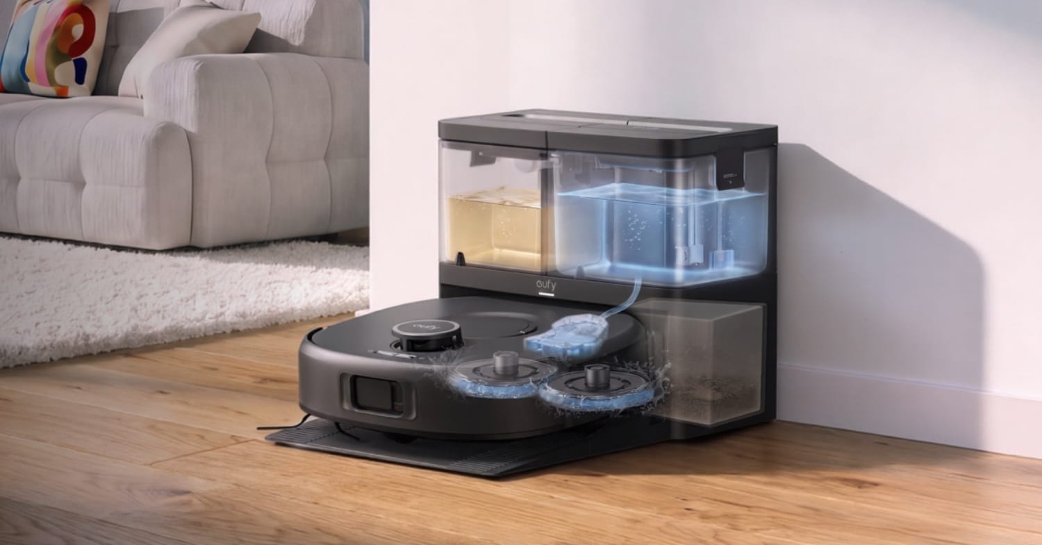 Anker eufy C30 Edge in der Reinigungsstation