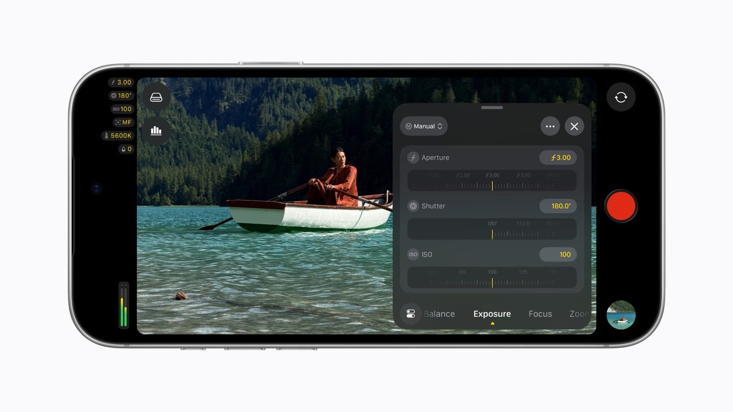 Final Cut Camera-App auf einem iPhone