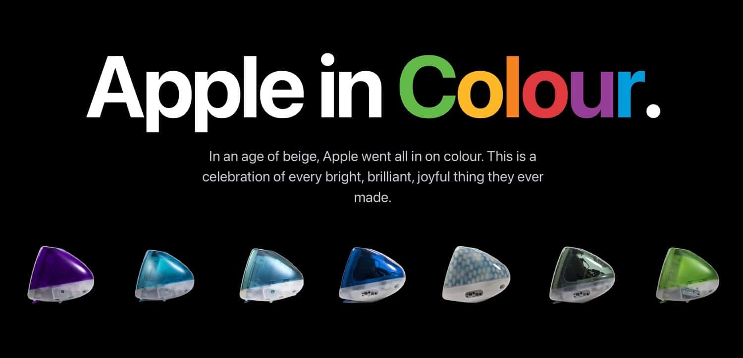 Buntes Apple Logo