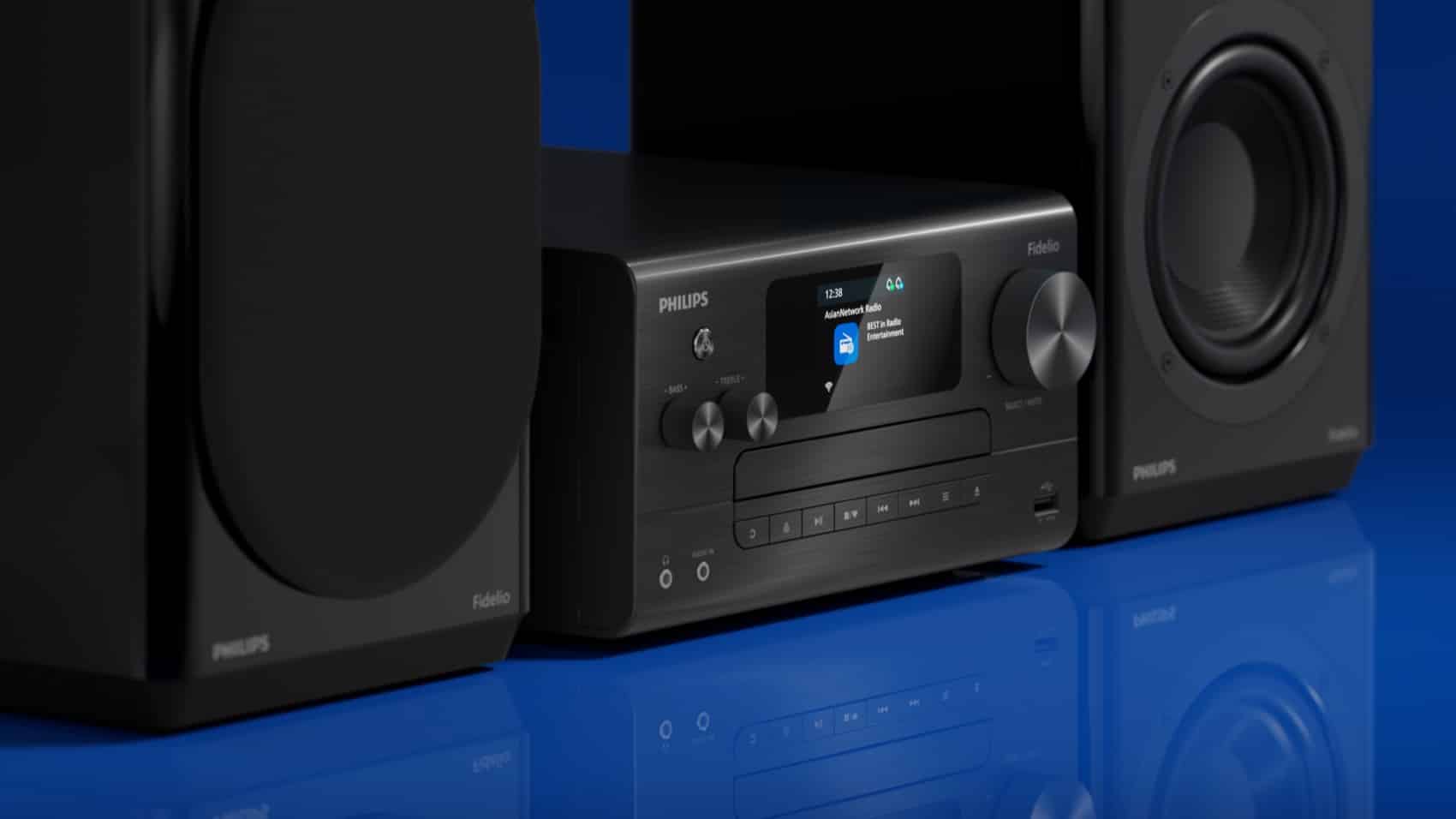 Das Bedienpanel des Philips Fidelio FA7