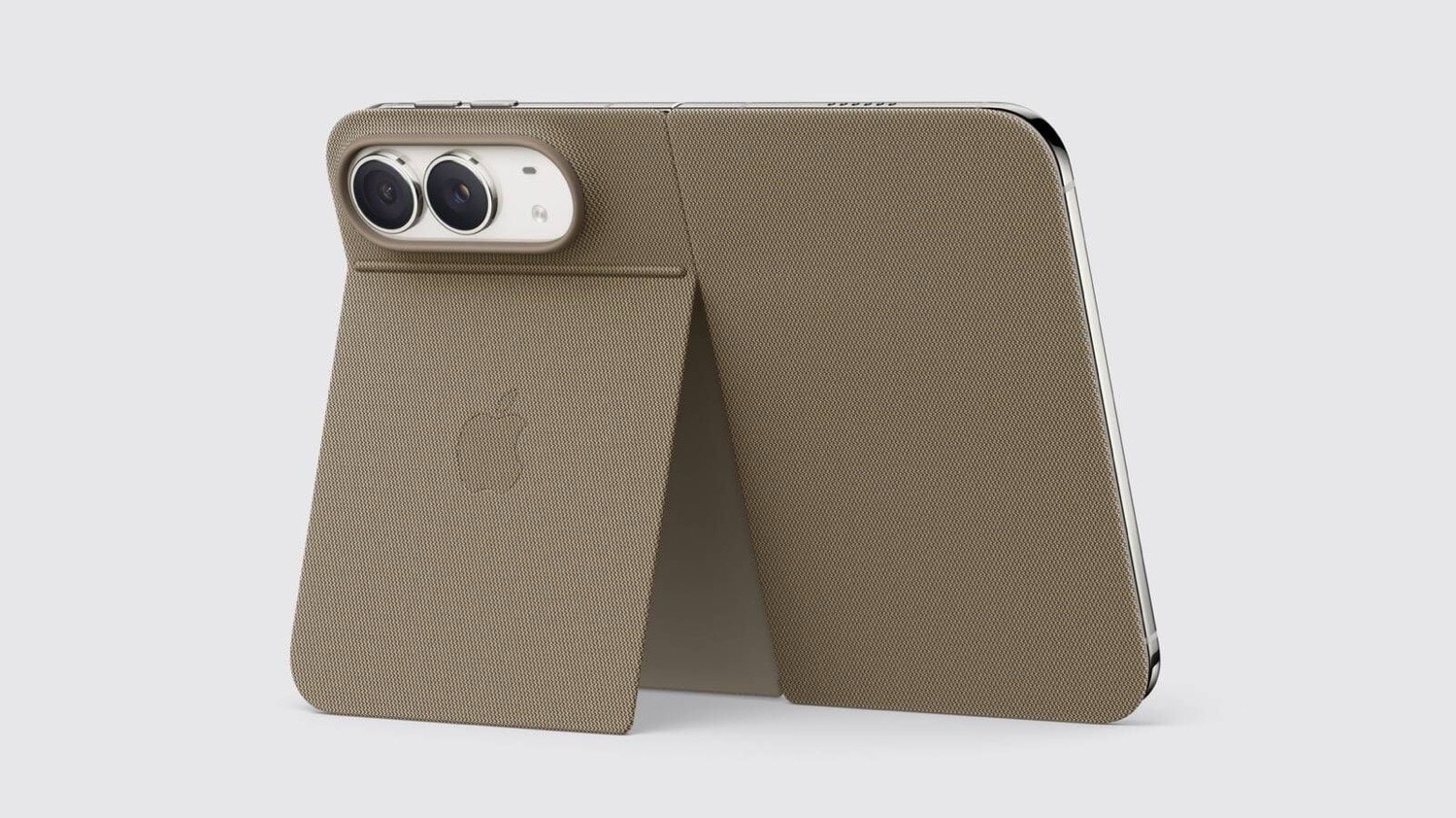 iPhone Duo Folio mit Kickstand in Taupe