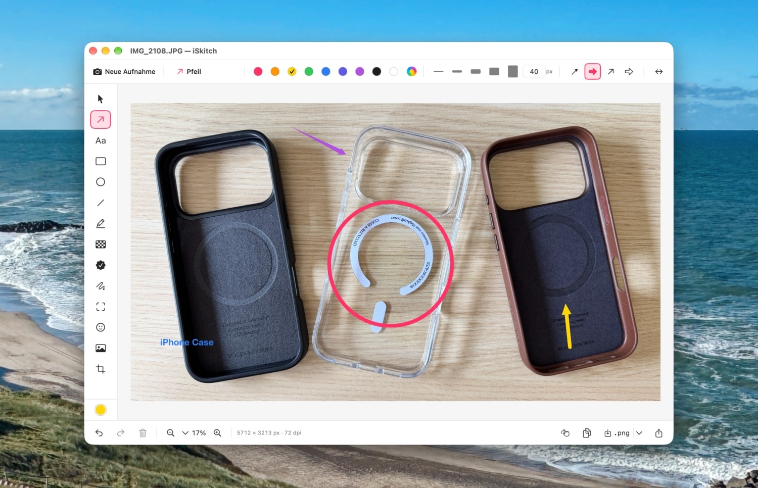 iSkitch auf einem Mac
