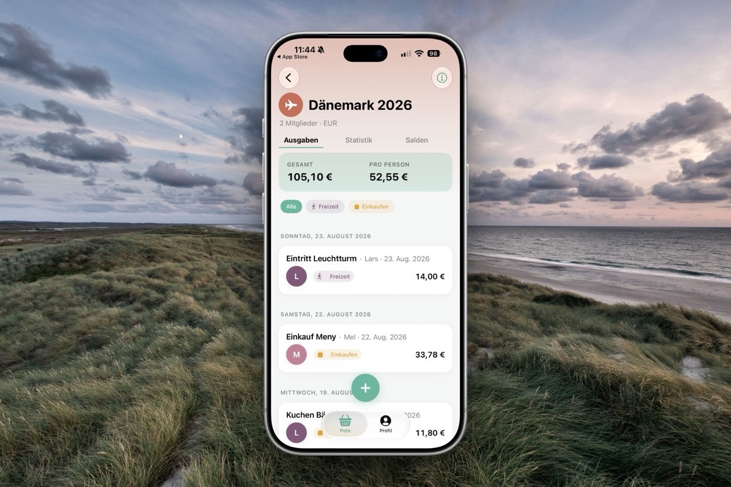 <span class="entry-title-primary">sharepot: iPhone-App macht Schluss mit dem Abrechnungschaos</span> <span class="entry-subtitle">Einen Pot erstellen, Link teilen, fertig</span>