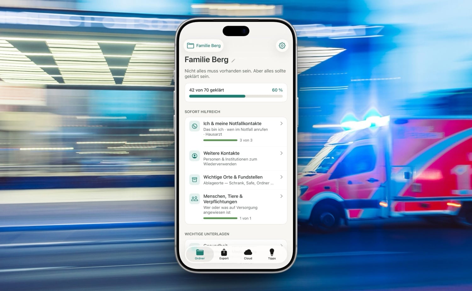 <span class="entry-title-primary">Parata: Neue iOS-App will endlich Ordnung in den Notfall bringen</span> <span class="entry-subtitle">Aus einem persönlichen Problem wird eine neue App</span>