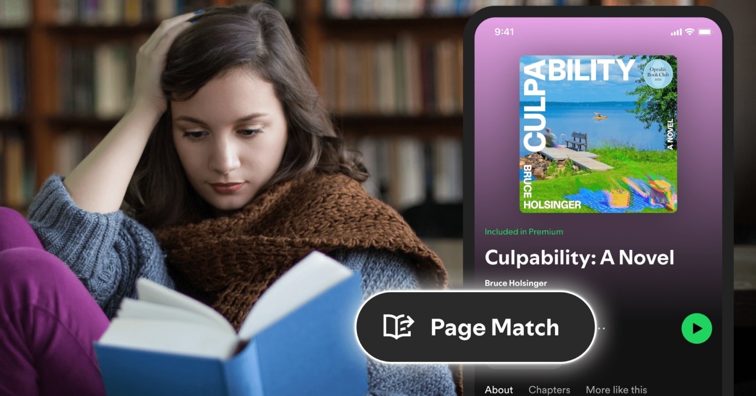 Banner zu Spotifys Page Match-Funktion