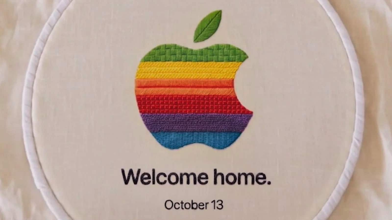 Buntes Apple Logo